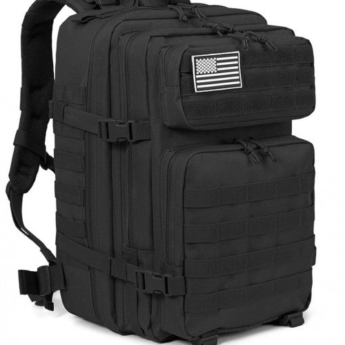 MOCHILA TACTICA NEGRA DE 50 LIBRAS